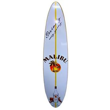 Malibu Rum Surfboard Wall Decor for Stylish Indoors