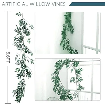 ANPHSIN Artificial Willow Vines for Stunning Decor