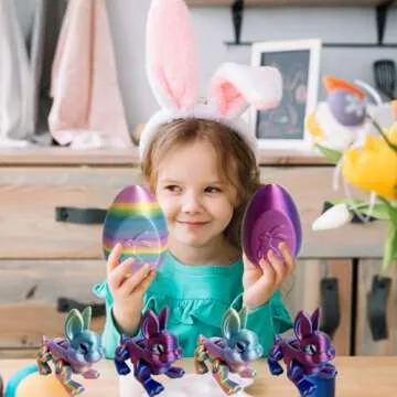 Adorable 3D Printed Easter Eggs with Bunny Inside