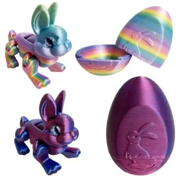 Adorable 3D Printed Easter Eggs with Bunny Inside