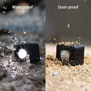 SmallRig RM01 Mini LED Video Light (3 Pack), Watreproof Portable Lighting Kit with 8 Color Filters, ...