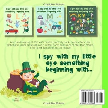 St. Patrick's Day I Spy Book for Toddlers 2-5 Years