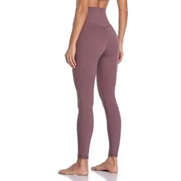 Colorfulkoala Women's Buttery Soft High Waisted Yoga Pants Full-Length Leggings (M, Dusty Red)