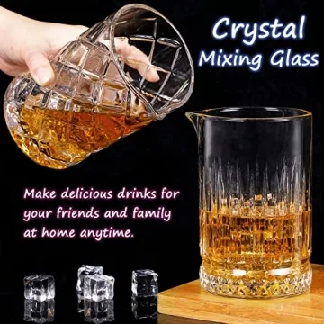 Gusnilo 24 Oz Cocktail Mixing Glass Set - Elegant & Durable