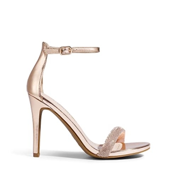 DREAM PAIRS Women's Stiletto Heeled Sandals in Champagne