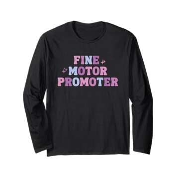 OT Occupational Therapy Fine Motor Promoter - Pink & Purple Long Sleeve T-Shirt