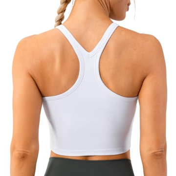 Lavento Women's Longline Sports Bra with Built-in Bra