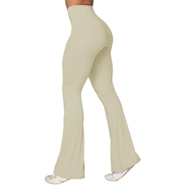 Sunzel Flare Leggings - High-Waisted Crossover Pants for Style and Comfort