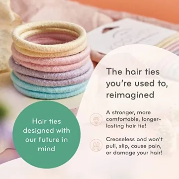 KOOSHOO Plastic-Free Organic Cotton Hair Ties for All