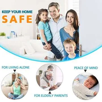 Home Security Door Lock Reinforcement - Upgraded Childproof Safety Door Locks Defender Easy Open with 3" Stop Withstand 800 lbs for Inward Swinging Door, Night Lock Deadbolt Guard Defend Your Home 1PC