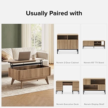 Mopio Brooklyn Lift Top Coffee Table - Modern Elegance