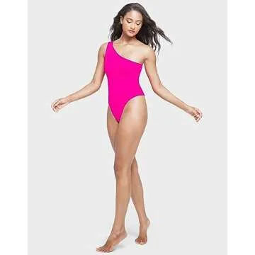 Stylish NEWVISISTER One Shoulder Bodysuit for Women