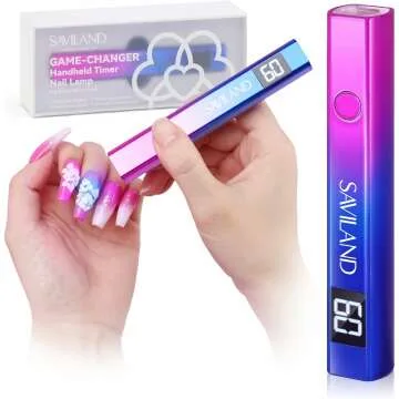 Portable 12W SAVILAND UV Nail Lamp for Gel Nails