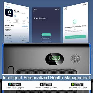 Goplus 2 in 1 Folding Treadmill, 2.25HP Superfit Under Desk Electric Treadmill, Installation-Free with Remote Control, APP Control and LED Display, Walking Jogging for Home Office