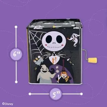 KIDS PREFERRED Disney Baby The Nightmare Before Christmas Jack Skellington Classic Jack in The Box Musical Toys for Babies and Toddlers, 5 Inches