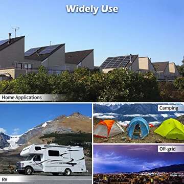 4000W 12V Inverter Charger,Peak 12000W,240Vac Input, 120V/240Vac Output Split Phase,Low Frequency,Pure Sine Wave Inverter, LCD Remote Controller,for Off Grid System(Upgraded Version)