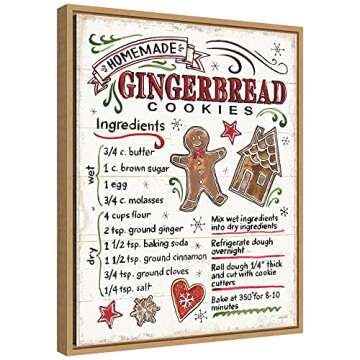 Amanti Art Framed Canvas Wall Art 20x16 Christmas Treats VI by Anne Tavoletti, Framed Wall Art Canva...