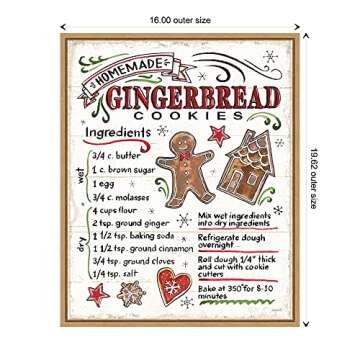 Amanti Art Framed Canvas Wall Art 20x16 Christmas Treats VI by Anne Tavoletti, Framed Wall Art Canvas, Cuisine Artwork, Modern Contemporary Decor, Small Poster Painting for Living Room, Bedroom