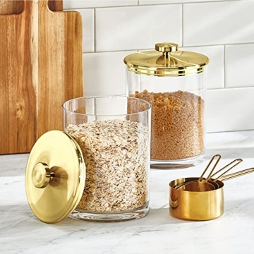 mDesign Acrylic Apothecary Jar Set with Airtight Lids