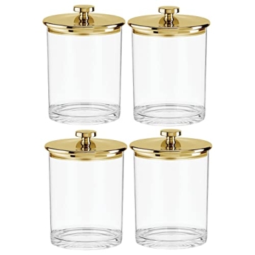 mDesign Acrylic Apothecary Jar Set with Airtight Lids