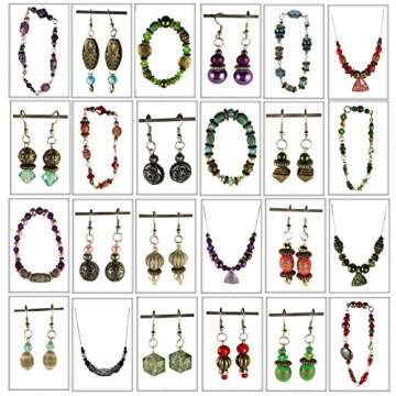 Adults Deluxe Jewelry Making Beads Mix Pliers Findings Starter Kit Gift Set