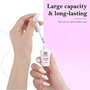 Arousar Gel Polish, 15ml Pearl White Color Soak Off Gel Nail Polish, Fall Thanksgiving Day Quick Dry Nail UV LED Manicure Gel Nail Polish for Salon DIY at Home