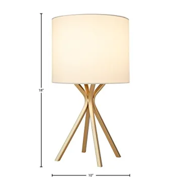 Stylish Rivet Gold Table Desk Lamp with Linen Shade