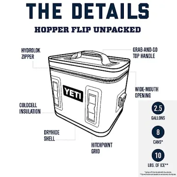 YETI Hopper Flip 8 Durable Portable Outdoor Cooler