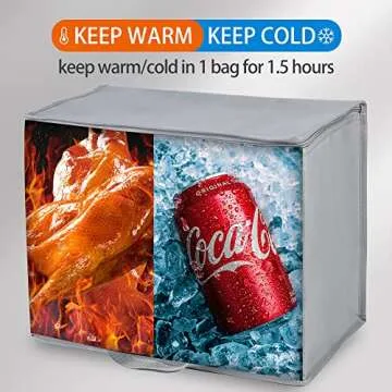 Bodaon Insulated Reusable Grocery Bags, X-Large & Versatile