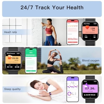 Smartwatch with Fitness Tracking and Bluetooth Call Features