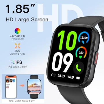 Smartwatch with Fitness Tracking and Bluetooth Call Features