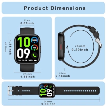 Smartwatch with Fitness Tracking and Bluetooth Call Features
