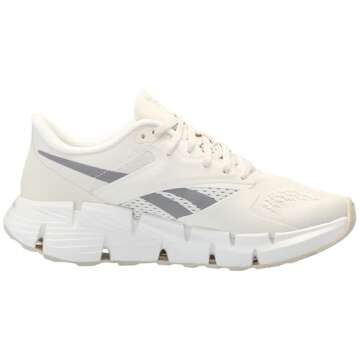 Reebok Women's Zig Dynamica 5 Sneaker, Alabaster/Chalk/Grey 3, 9