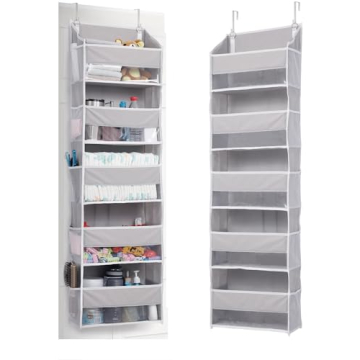 ULG Over Door Organizer with 5 Large Pockets and 10 Mesh Pockets