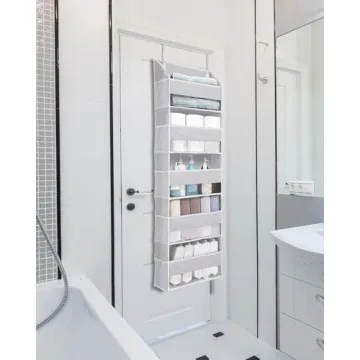 ULG Over Door Organizer with 5 Large Pockets and 10 Mesh Pockets