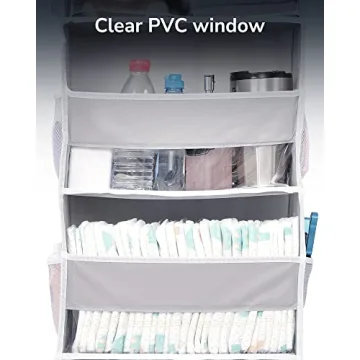 ULG Over Door Organizer with 5 Large Pockets and 10 Mesh Pockets