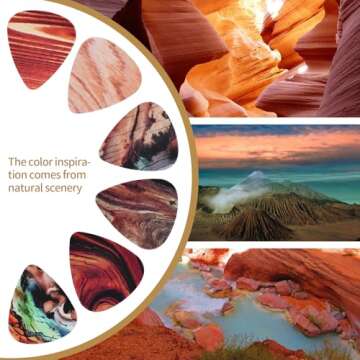 Guitar Capo Gift Set - Includes 1 Capo, 1 Pick Holder, 6 Picks, Guitar Accessories Kit for Acoustic, Electric Guitar & Ukulele, Personalized Gifts for Guitar Players, Beginners, and Bass Players