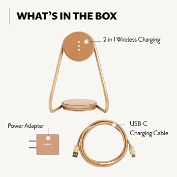 COURANT MAG:2 Luxe Multi-Device Charger with Italian Leather