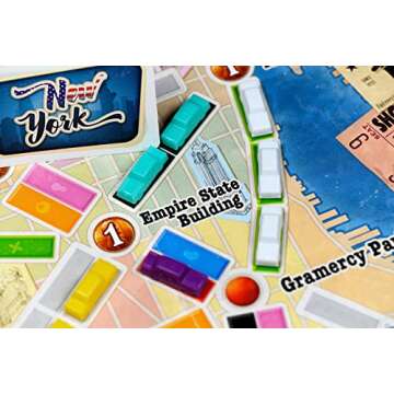Ticket to Ride New York Board Game - Train Route-Building Strategy Game, Fun Family Game for Kids & Adults, Ages 8+, 2-4 Players, 10-15 Minute Playtime, Made by Days of Wonder