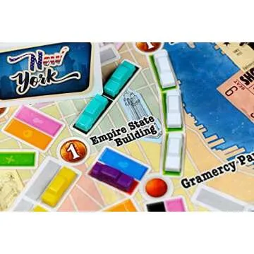 Ticket to Ride New York Board Game - Train Route-Building Strategy Game, Fun Family Game for Kids & Adults, Ages 8+, 2-4 Players, 10-15 Minute Playtime, Made by Days of Wonder