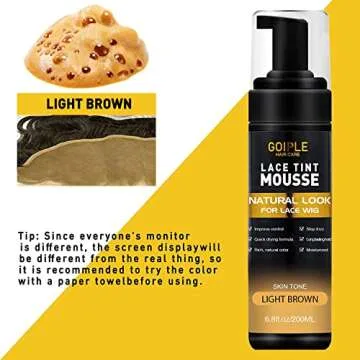 Natural Lace Tint Mousse for Wigs and Hairpieces - Light Brown