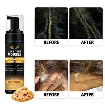 Natural Lace Tint Mousse for Wigs and Hairpieces - Light Brown
