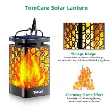 Stylish TomCare Solar Lanterns - Perfect for Any Outdoor Space