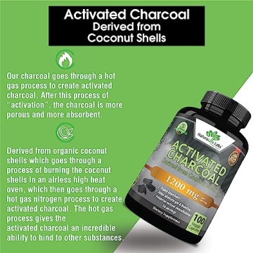 Activated Charcoal Capsules for Detox and Gut Health