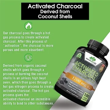 Activated Charcoal Capsules for Detox and Gut Health