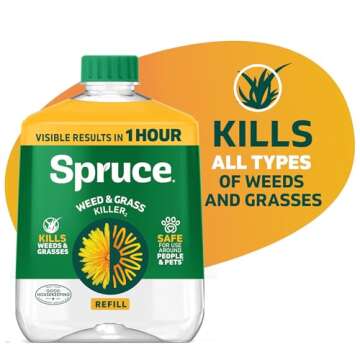 Spruce Weed Killer Refill - Versatile Weed & Grass Killer₂ for Flower Beds, Driveways & Mulch Beds...