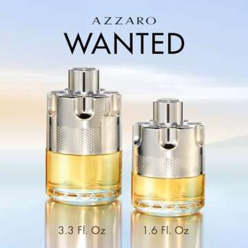 Azzaro Wanted Eau de Toilette - Vibrant & Irresistible Mens Cologne - Woody, Citrus & Spicy Fragrance - Cardamom, Lemon, Vetiver - Everyday Wear - Luxury Perfumes for Men - Value Size, 5.1 Fl. Oz