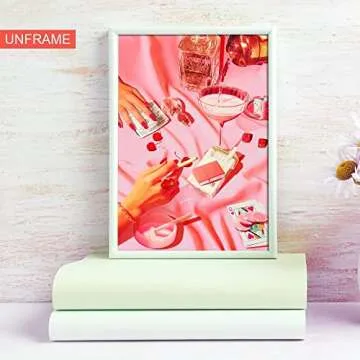 Trendy Pink Posters for Room Aesthetic Canvas Wall Art
