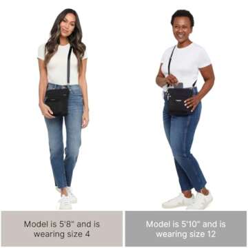 Baggallini Womens Modern Pocket Crossbody cross body handbags, Taupe Faux Shearling, One Size