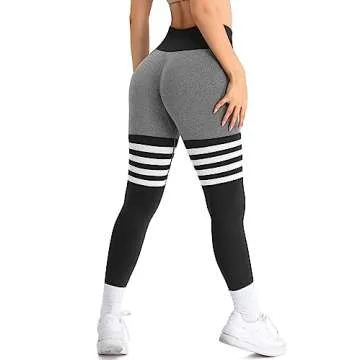 A AGROSTE Seamless Workout Leggings for Women Scrunch Butt Lifting Leggings Booty High Waisted Yoga Pants Gym Leggings